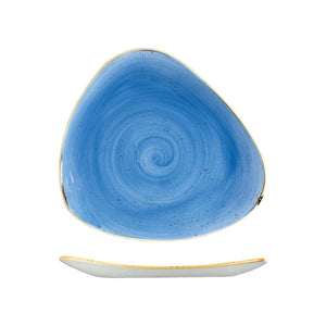 9975326-B Stonecast Cornflower Triangular Plate Globe Importers Adelaide Hospitality Supplies