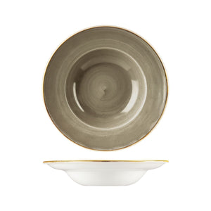 9975424-P Churchill Stonecast Peppercorn Grey Soup / Pasta Bowl Wide Rim Globe Importers Adelaide Hospitality Supplies