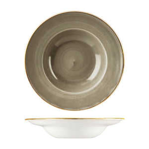 9975428-P Churchill Stonecast Peppercorn Grey Soup / Pasta Bowl Wide Rim Globe Importers Adelaide Hospitality Supplies