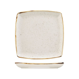 9975510-W Stonecast Barley White Deep Square Plate Globe Importers Adelaide Hospitality Supplies