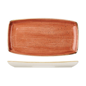 9975535-O Stonecast Spiced Orange Oblong Plate Globe Importers Adelaide Hospitality Supplies