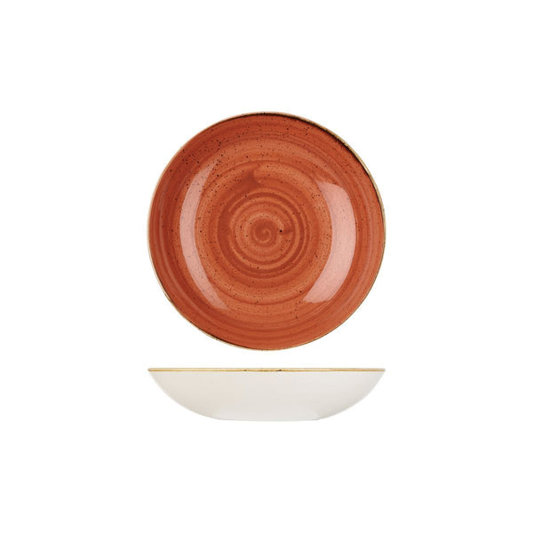 9975618-O Stonecast Spiced Orange Round Coupe Bowl Globe Importers Adelaide Hospitality Supplies