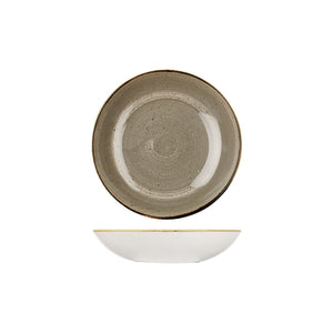9975618-P Churchill Stonecast Peppercorn Grey Round Coupe Bowl Globe Importers Adelaide Hospitality Supplies