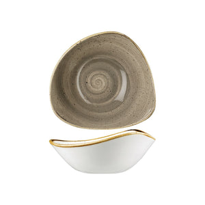 9975718-P Churchill Stonecast Peppercorn Grey Triangular Bowl Globe Importers Adelaide Hospitality Supplies