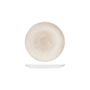 RAKU AGATE GREY ROUND COUPE PLATE
