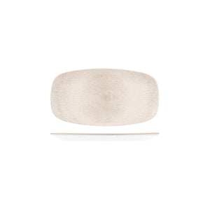 RAKU AGATE GREY OBLONG CHEF'S PLATE