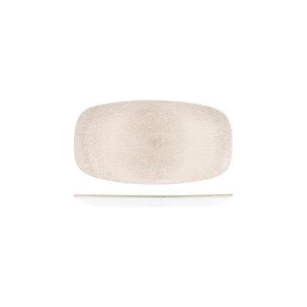 RAKU AGATE GREY OBLONG CHEF'S PLATE