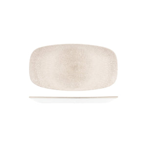 RAKU AGATE GREY OBLONG CHEFS'S PLATE