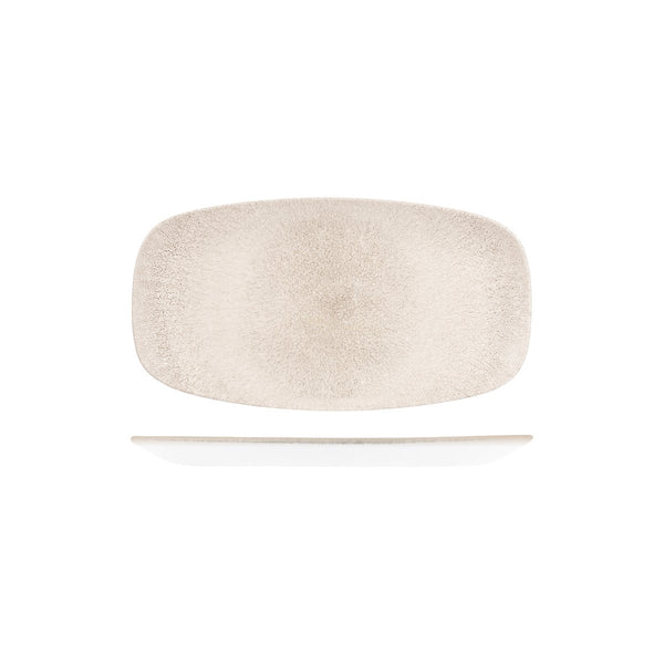 RAKU AGATE GREY OBLONG CHEFS'S PLATE