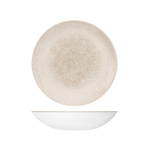 RAKU AGATE GREY ROUND COUPE BOWL