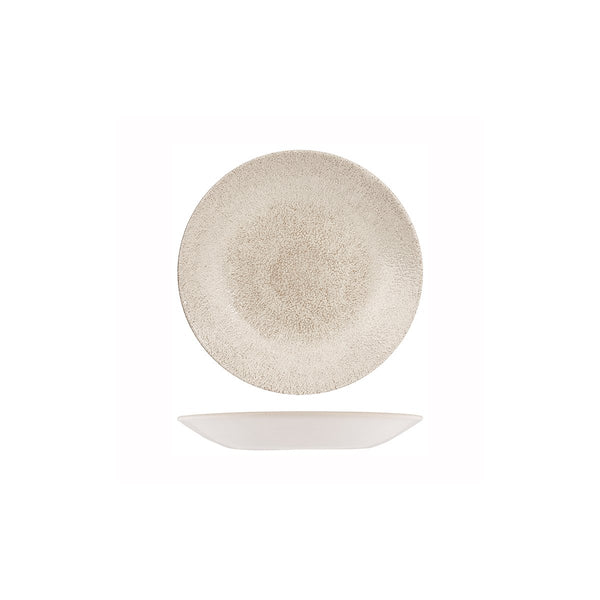 RAKU AGATE GREY ROUND DEEP COUPE PLATE