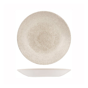 RAKU AGATE GREY ROUND DEEP COUPE PLATE