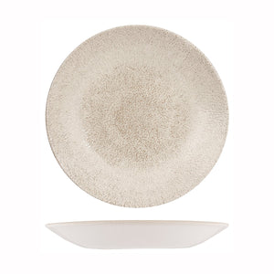 RAKU AGATE GREY ROUND DEEP COUPE PLATE