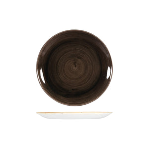 PATINA IRON BLACK ROUND COUPE PLATE