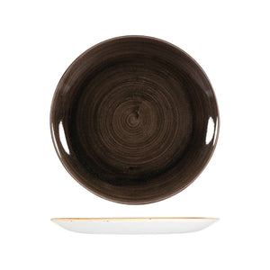 PATINA IRON BLACK ROUND COUPE PLATE