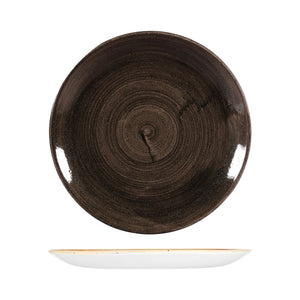 PATINA IRON BLACK ROUND COUPE PLATE