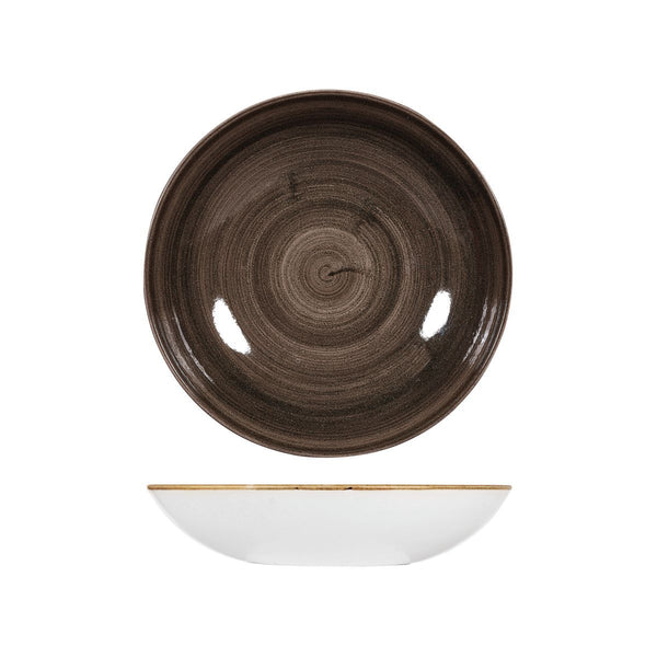 PATINA IRON BLACK ROUND COUPE BOWL