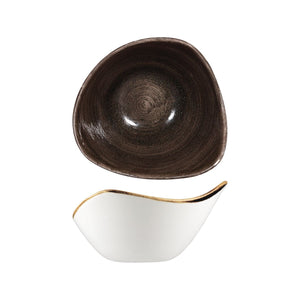 PATINA IRON BLACK TRIANGULAR BOWL