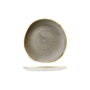 9979118-P Churchill Stonecast Peppercorn Grey Round Organic Plate Globe Importers Adelaide Hospitality Supplies