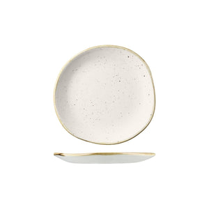 9979118-W Stonecast Barley White Round Organic Plate Globe Importers Adelaide Hospitality Supplies