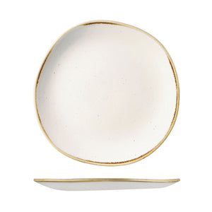 9979126-W Stonecast Barley White Round Organic Plate Globe Importers Adelaide Hospitality Supplies