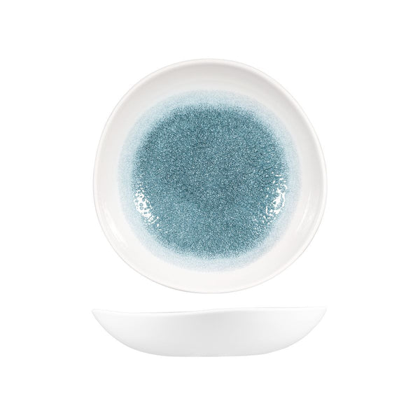 RAKU TOPAZ BLUE ROUND ORGANIC BOWL