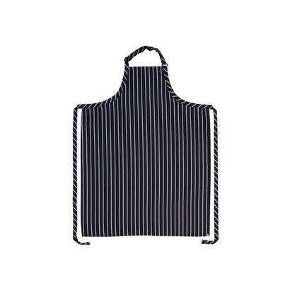 Chef Works Bib Apron Large Stripe Navy White - 1100x870mm