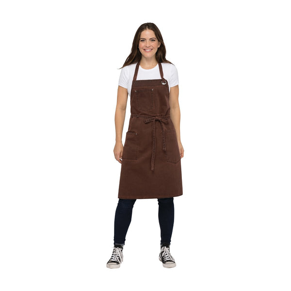 ABAQ054-RUS Chef Works Dorset Bib Apron Globe Importers Adelaide Hospitality Supplies