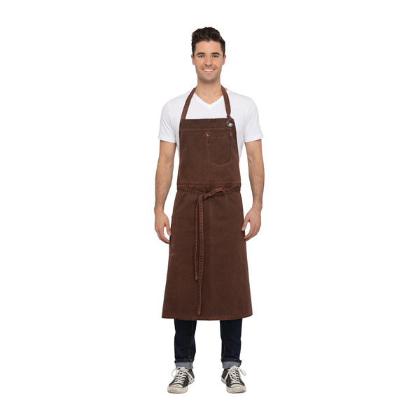 ABCAQ004-RUS Chef Works Dorset Chefs Bib Apron Globe Importers Adelaide Hospitality Supplies
