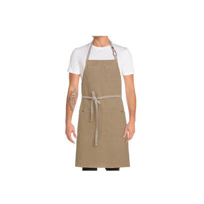 Chef Works Austin Bib Apron Natural - 860x760mm