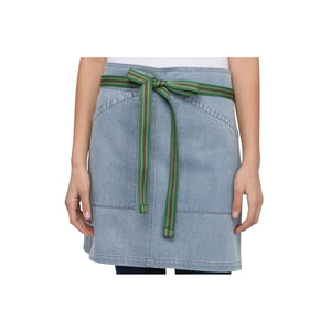 AHS01-MDB Chef Works Urban Collection Berkeley Medium Blue Half Apron 710 x 460mm Globe Importers