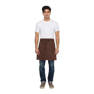 AHWAQ014-RUS Chef Works Dorset Half Bistro Apron Globe Importers Adelaide Hospitality Supplies
