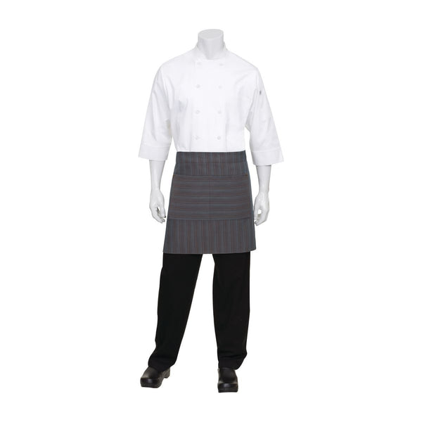 AW036-BUC-DC Chef Works Brooklyn Half Bistro Apron Globe Importers Adelaide Hospitality Supplies