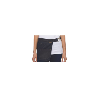Chef Works Indy Hipster Apron Navy Black - 290x390mm