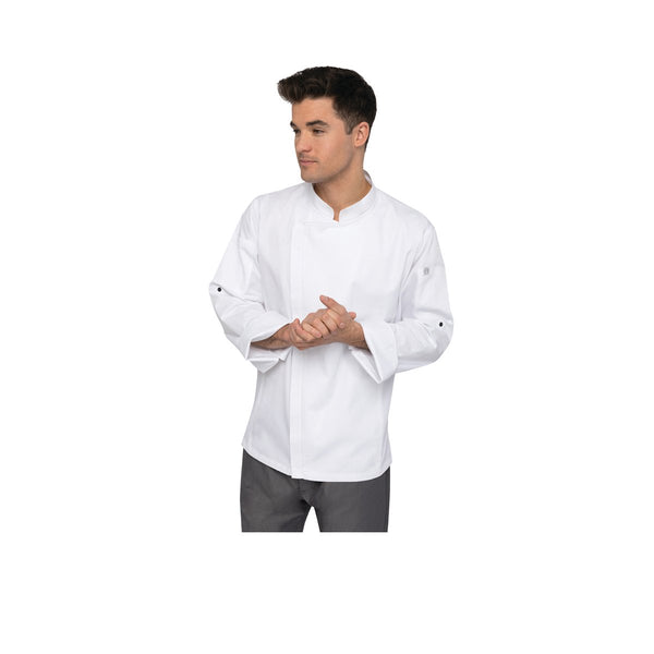 BCLZ008-WHT-5XL Chef Works Hartford Chef Jacket Men Globe Importers Adelaide Hospitality Supplies