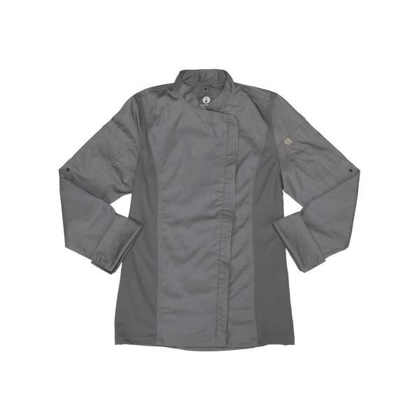 BCWLZ005-GRY-3XL Chef Works Hartford Chef Jacket Women Globe Importers Adelaide Hospitality Supplies