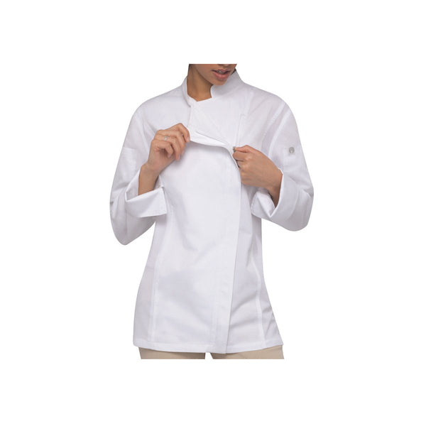 BCWLZ005-WHT-3XL Chef Works Hartford Chef Jacket Women Globe Importers Adelaide Hospitality Supplies