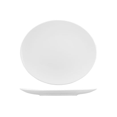 Banquet Collection Oval Coupe Plate - Oval Coupe Plate 300 x 250mm (6/ctn)