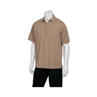 Chef Works Genova Cafe Shirt Men Khaki - XS