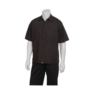 CSCV-BLK-4XL Cool Vent Cook Shirt Men Black Globe Importers Adelaide Hospitality Supplies