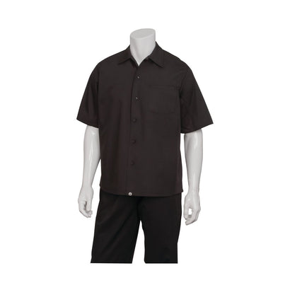 Chef Works Cool Vent Cook Shirt Men Black - XS