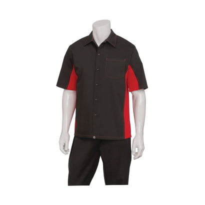 Chef Works Universal Contrast Shirt Men Red - XS