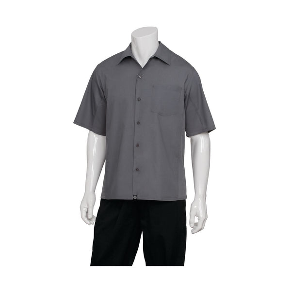CSMV-GRY-4XL Universal Shirt Men Grey Globe Importers Adelaide Hospitality Supplies