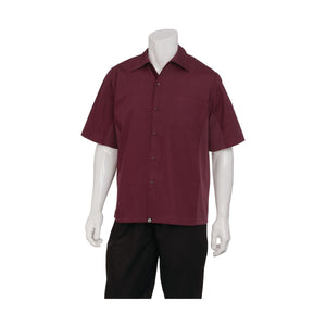 CSMV-MER-4XL Universal Shirt Men Merlot Globe Importers Adelaide Hospitality Supplies