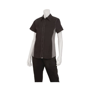 CSWC-BLM-2XL Universal Contrast Shirt Women Grey Globe Importers Adelaide Hospitality Supplies