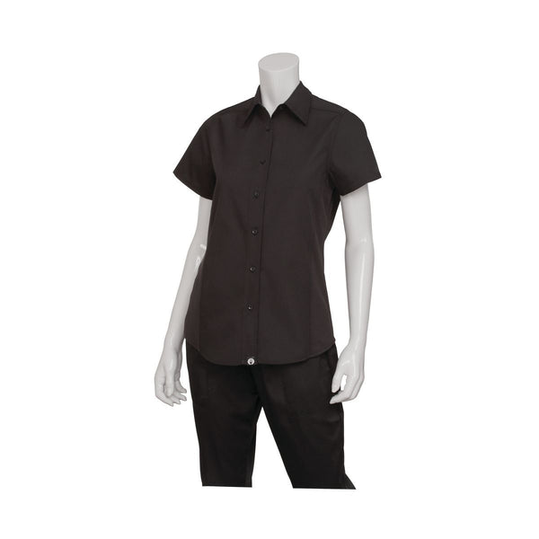 CSWV-BLK-2XL Universal Shirt Women Black Globe Importers Adelaide Hospitality Supplies