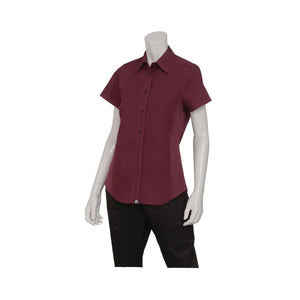 CSWV-MER-2XL Universal Shirt Women Merlot Globe Importers Adelaide Hospitality Supplies