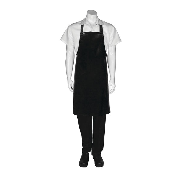 CWPVS-BLK Chef Works PVC Bib Apron Short Globe Importers Adelaide Hospitality Supplies