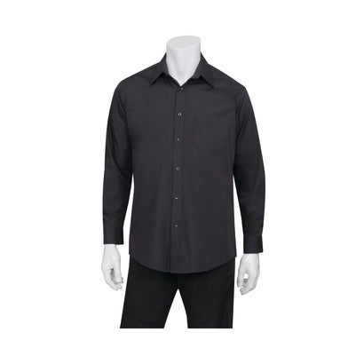 Chef Works Basic Dress Shirt Men Black - XS
