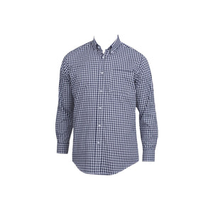 D500-BWK-3XL Gingham Dress Shirt Men Gingham Blue Globe Importers Adelaide Hospitality Supplies